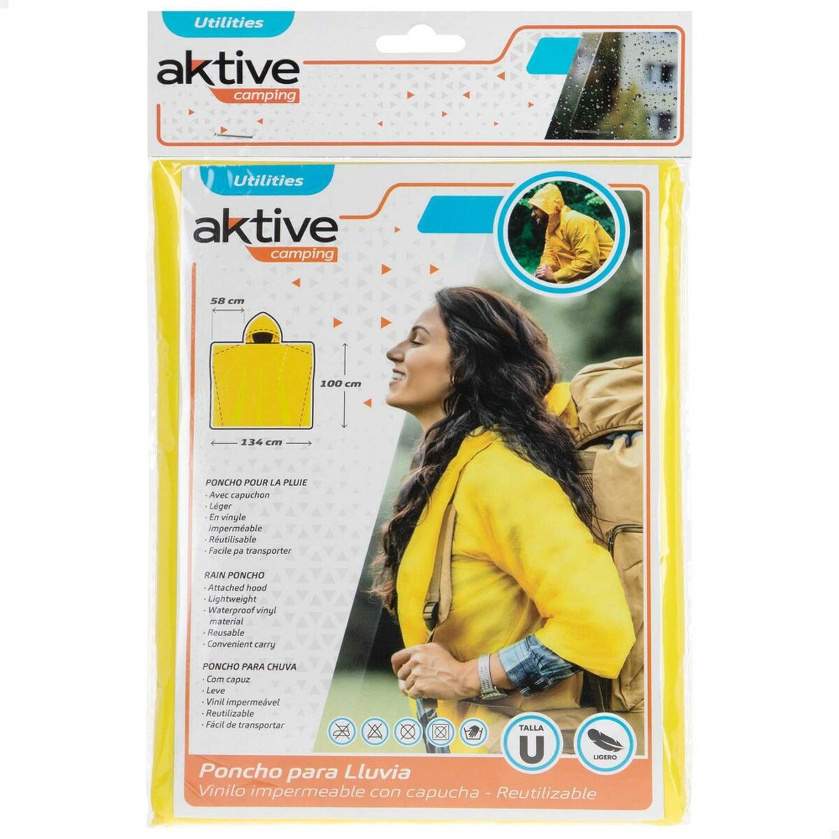 Impermeável Aktive Amarelo (48 Unidades)